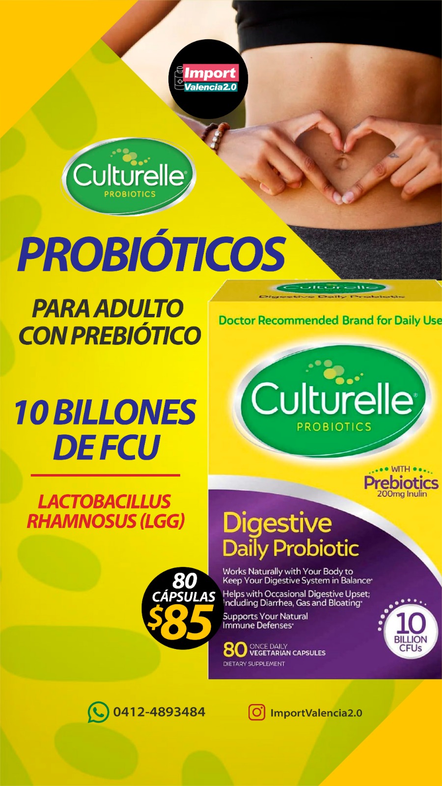 Probiótico Culturelle Adulto