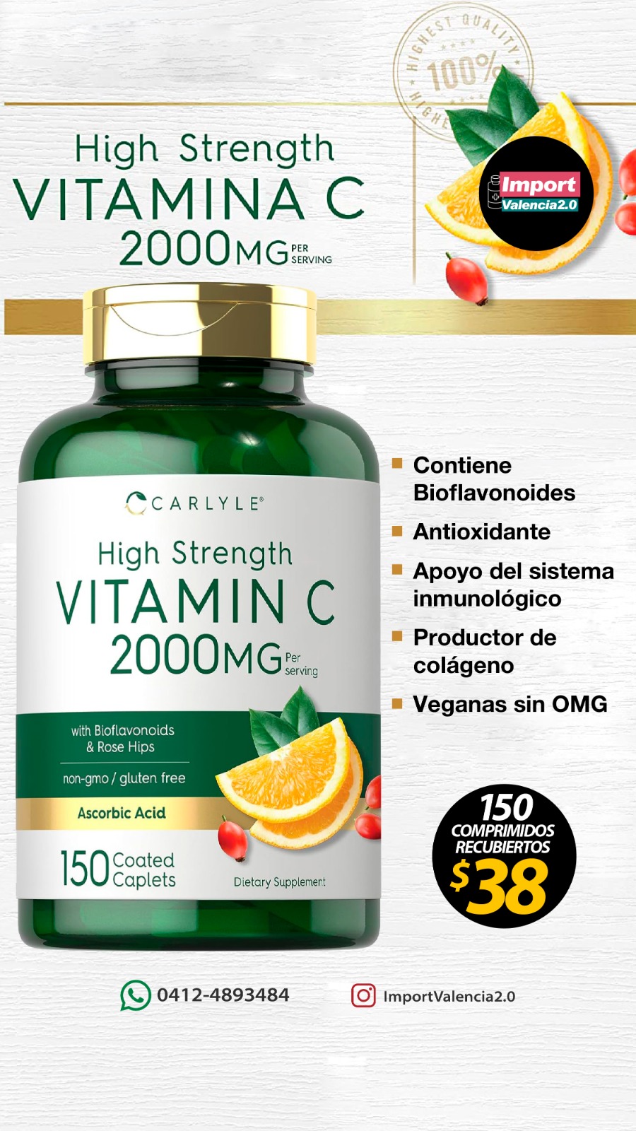 S.I. VITAMINA C 2000 mg