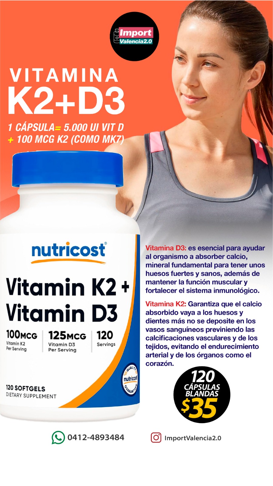 S.I. VITAMINA D3 + K2